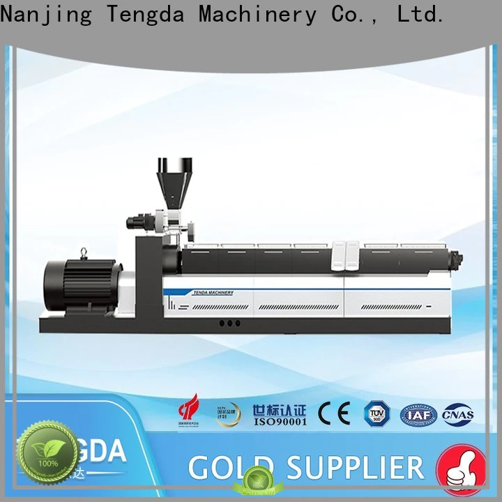 TENGDA plastic recycling extruder machine factory for clay