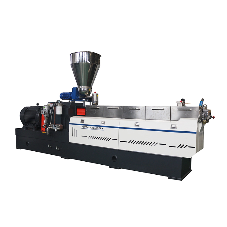 PP PE masterbach plastic granule twin screw extruder