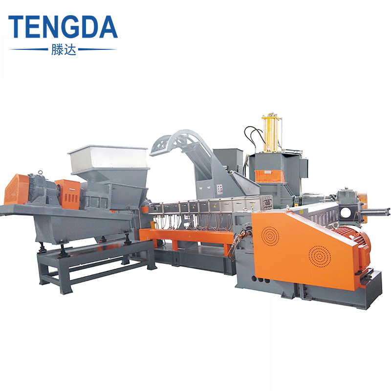 Two Stage Automatic Plastic Pellet Extruder Granulator Machine For PP PE Plastic Recycling