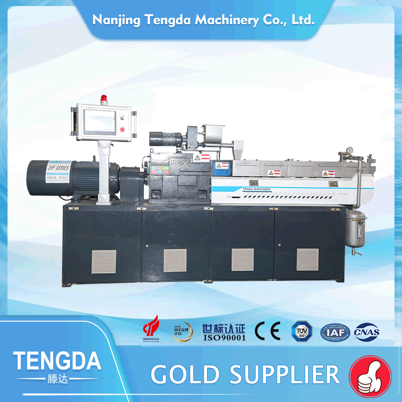 TENGDA lab scale twin screw extruder company for PVC pipe-1