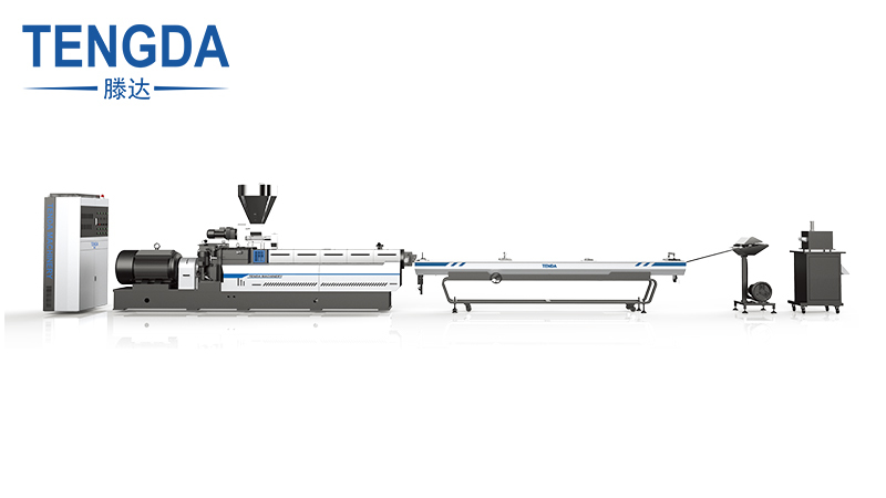 Twin screw plastic compounding extruder machine for filler masterbatch
