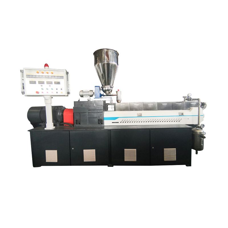 Plastic granulating extruder laboratory machine