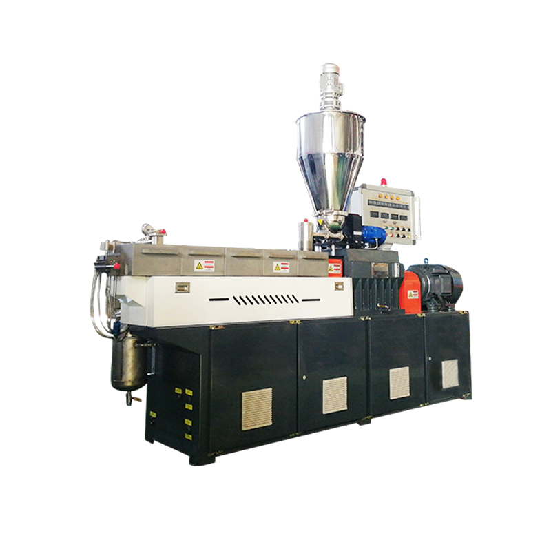 lab double screw extrusion starch granules extruder