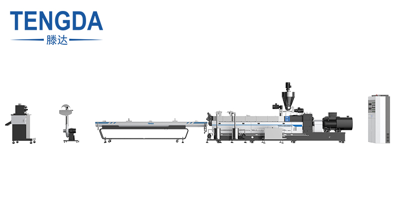 TENGDA Two Screw Extruder Water-cooling Strand Pelletizing System For ABS/PP/PE/AS/PC/LDPET