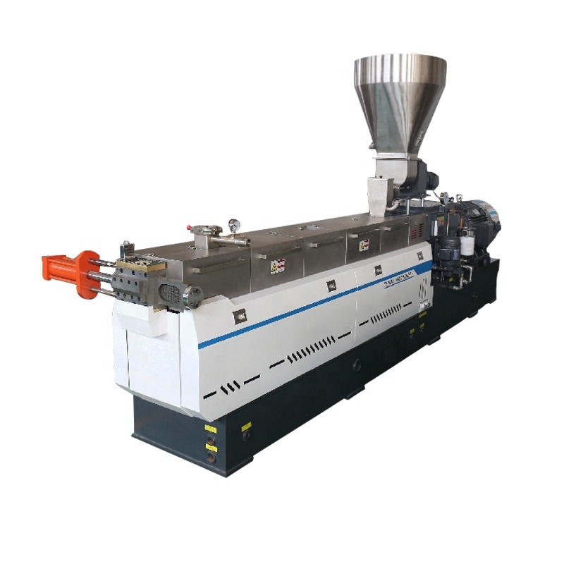 PVC Cable Material Air Cooling Twin Screw Extruder for Sale