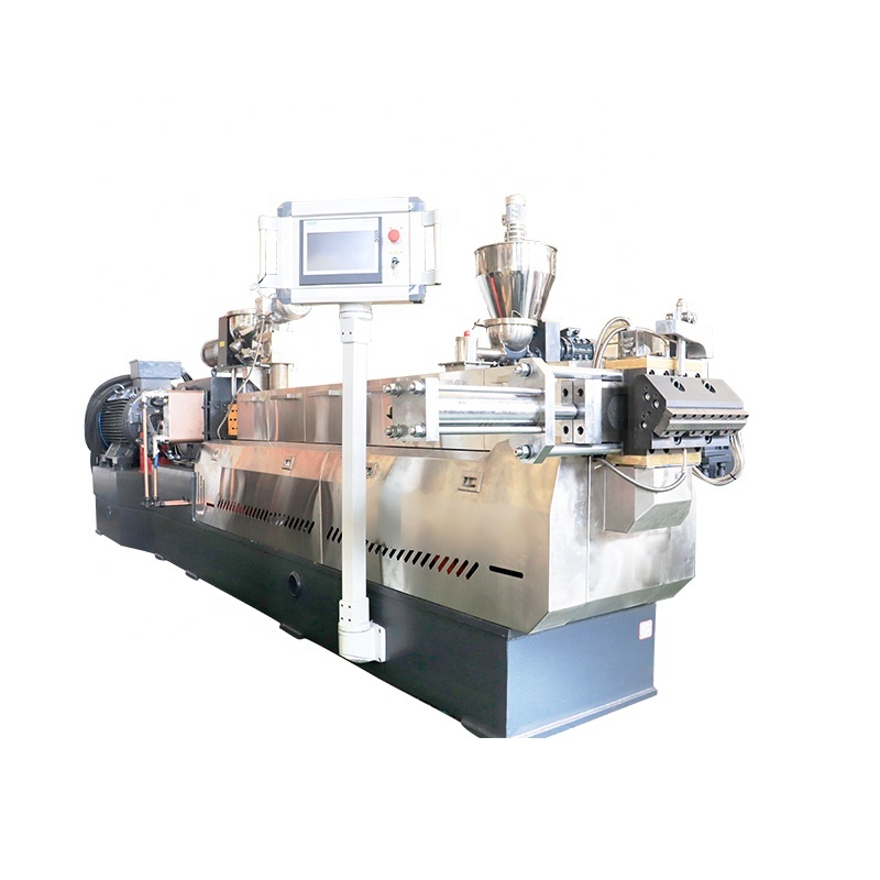 PVC Cable Material Air Cooling Twin Screw Extruder for Sale